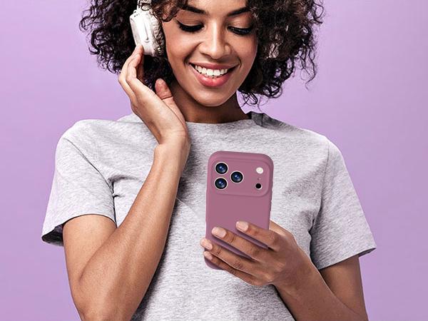 purple magnetic phone case